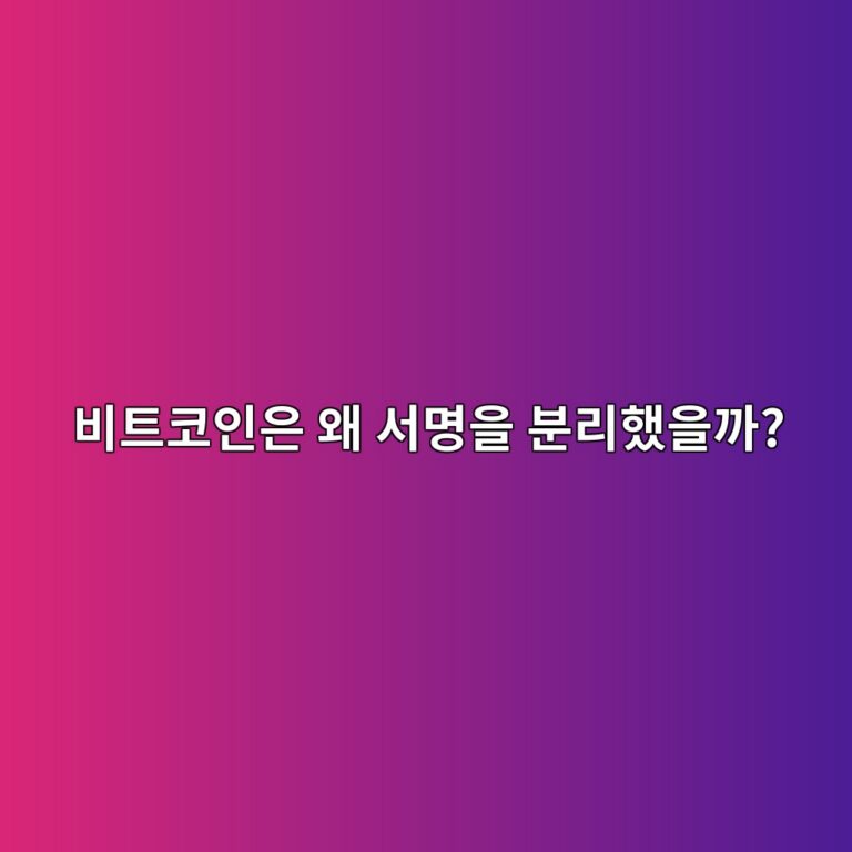 세그윗(SegWit)이란? 비트코인 트랜잭션에서 위트니스(Witness)를 분리한 이유 12 ebb984ed8ab8ecbd94ec9db8ec9d80 ec999c ec849cebaa85ec9d84 ebb684eba6aced9688ec9d84eab98c 1786454240