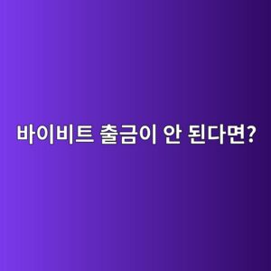 바이비트 출금이 안 되는 이유는? 출금 제한·인증·주소 문제 확인하기 2 ebb094ec9db4ebb984ed8ab8 ecb69ceab888ec9db4 ec9588 eb909ceb8ba4eba9b4 1789518595
