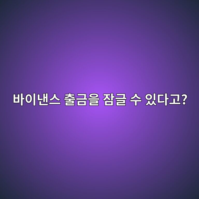 바이낸스 출금 보호(Withdraw Protection)란? 출금을 일정 기간 잠그는 방법 6 ebb094ec9db4eb82b8ec8aa4 ecb69ceab888ec9d84 ec9ea0eab880 ec8898 ec9e88eb8ba4eab3a0 1790934986