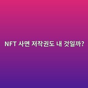 NFT를 구매하면 그림의 저작권까지 내 것이 될까? 소유권과 저작권 차이 2 nft ec82aceba9b4 eca080ec9e91eab68ceb8f84 eb82b4 eab283ec9dbceab98c 1791891977